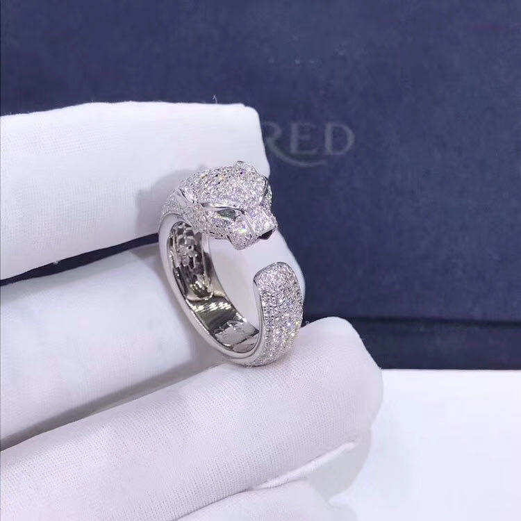18k White Gold and Diamond Panthère de Cartier Ring N4225200