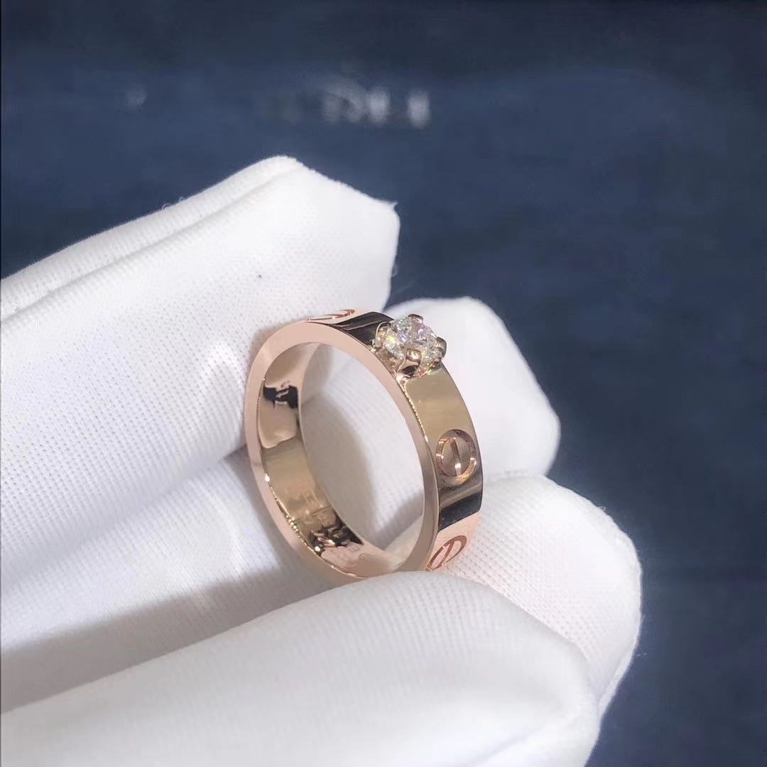 18K Pink Gold Cartier Wedding Rings
