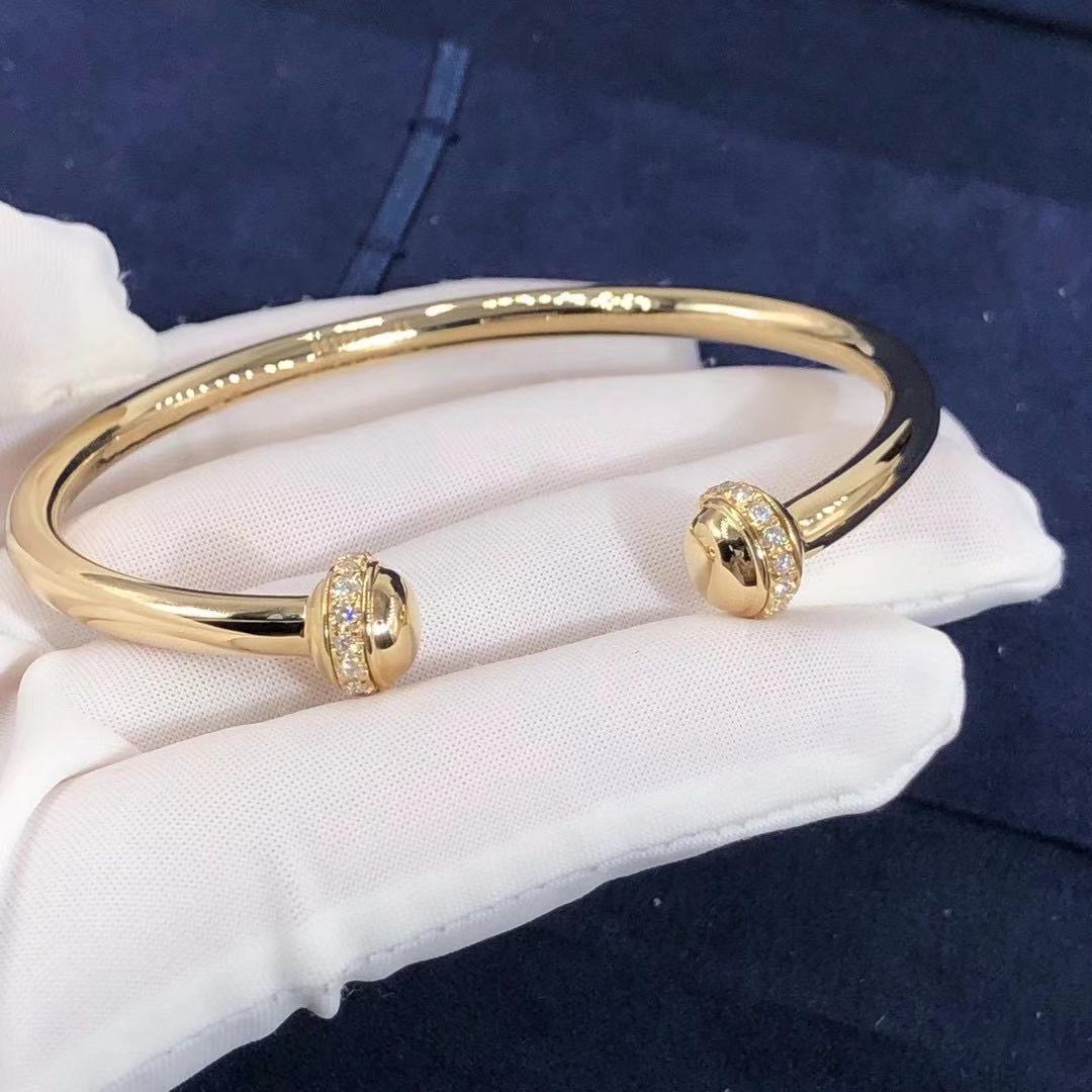 Piaget Possession Open Bangle Bracelet in 18kt Rose Gold with Diamonds