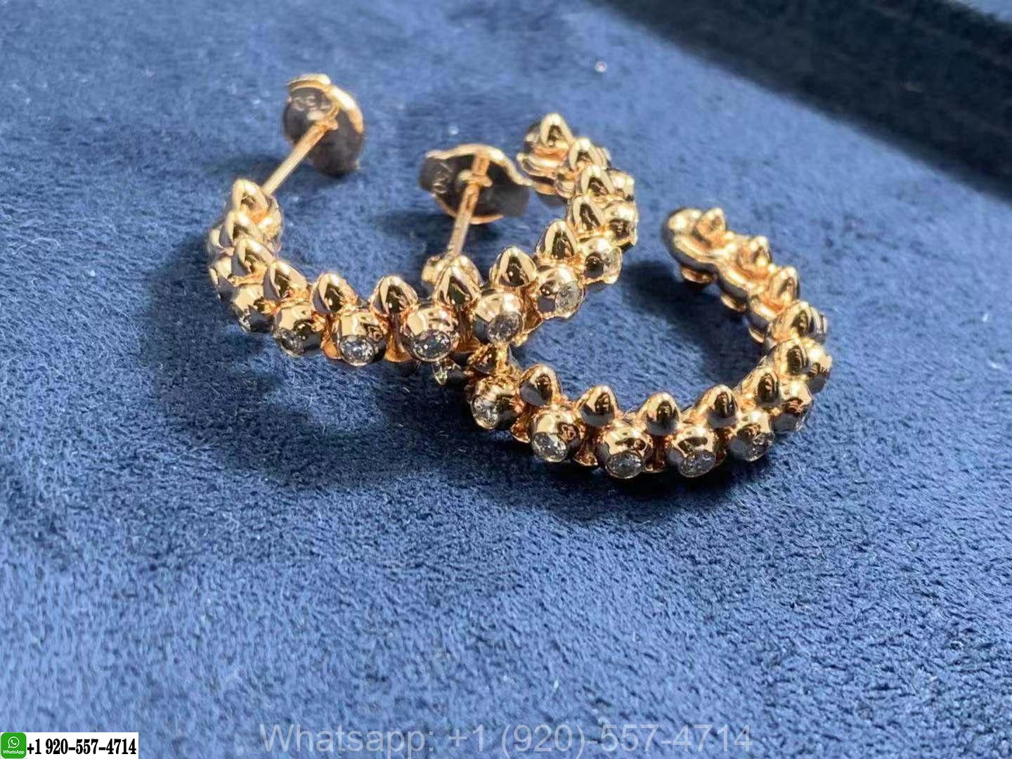 18k Rose Gold Clash de Cartier Diamond Earrings N8515173