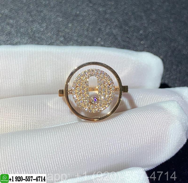 Messika Lucky Move 18k Rose Gold Diamond Ring 07534-PG