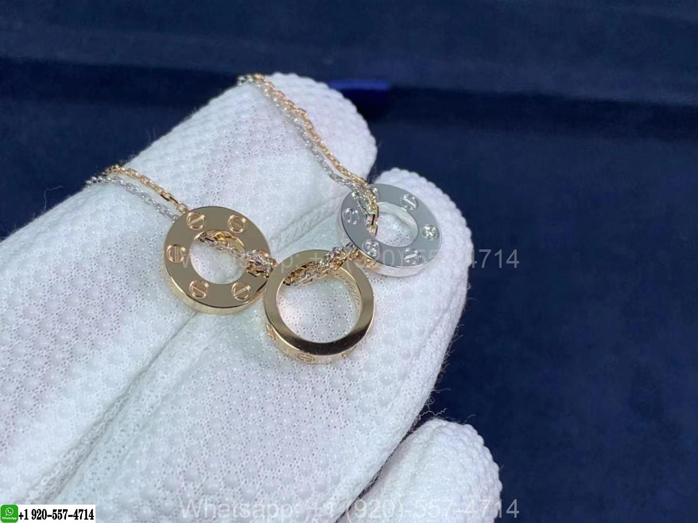 Cartier 18K Gold 6 Diamonds De Love Necklace B7219700