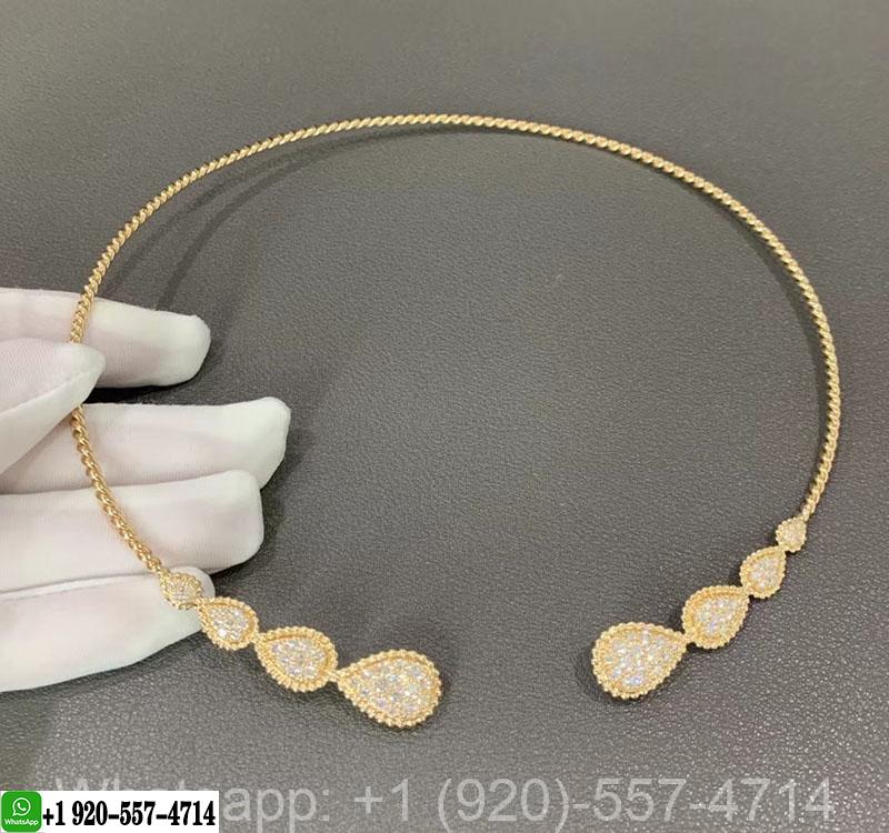 Boucheron Serpent Bohème Choker 18k Yellow Gold Diamond Torque Necklace JCL01189