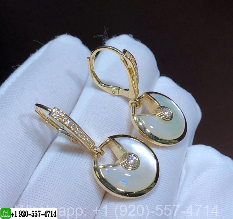 Amulette De Cartier 18K Yelow Gold Small Model Earrings B8301221